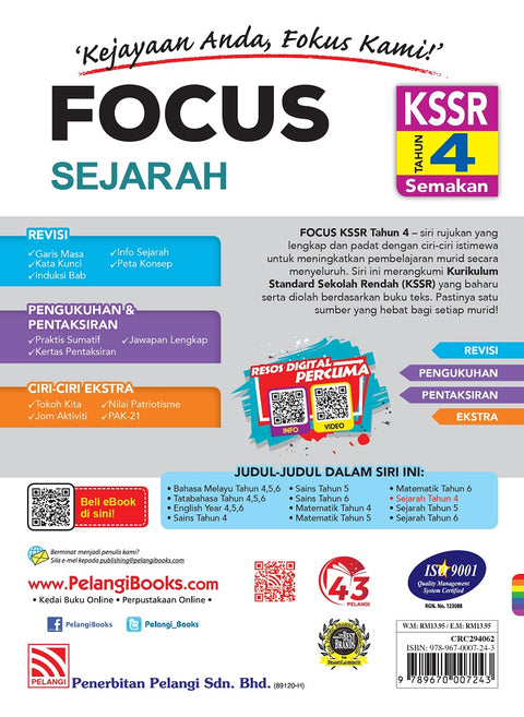 FOCUS KSSR (2022) Sejarah Tahun 4 - MPHOnline.com