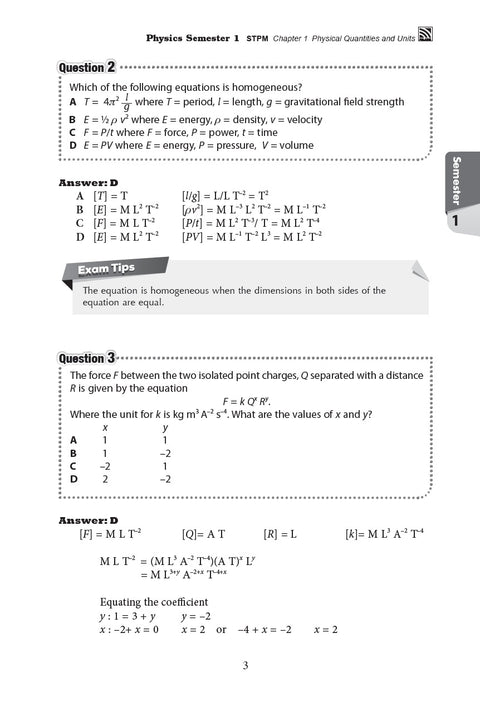 Q & A STPM Semester 1 - 3 (2022) Physics - MPHOnline.com