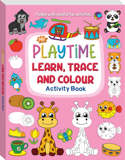 My Playtime Learn, Trace and Colour Activity Book - MPHOnline.com