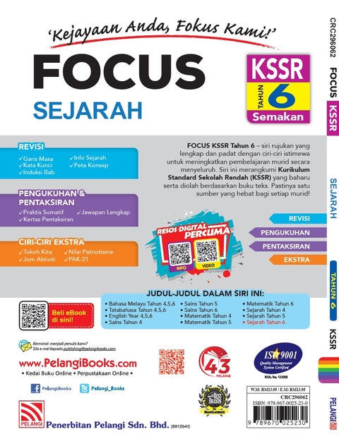 FOCUS KSSR (2022) Sejarah Tahun 6 - MPHOnline.com