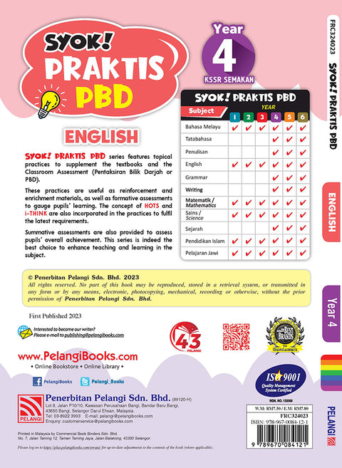 SYOK! PRAKTIS PBD 2023 English Year  4 - MPHOnline.com