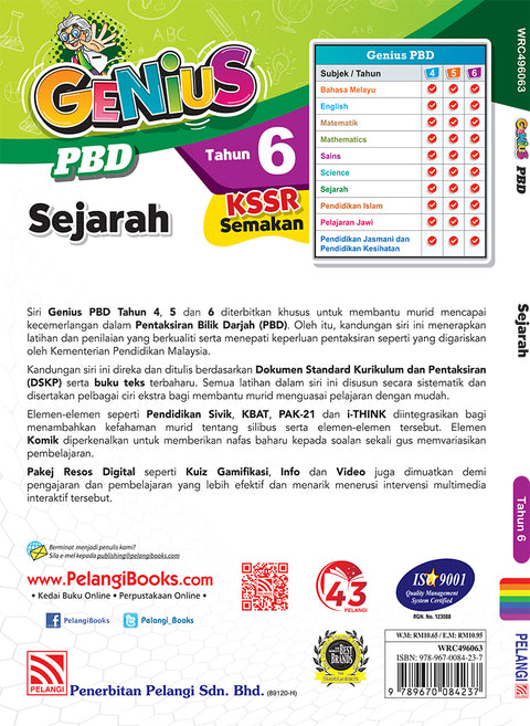 GENIUS PBD KSSR 2023 Sejarah Thn 6 - MPHOnline.com