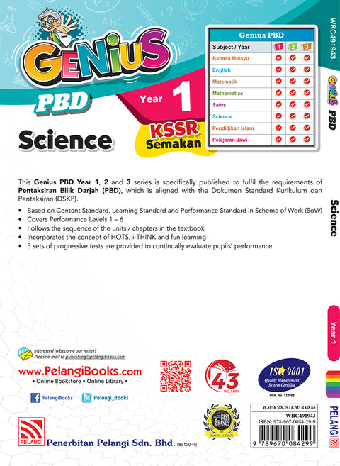 GENIUS PBD KSSR 2023 Science Yr 1 ( Eng Version ) - MPHOnline.com