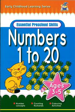Early Childhood Learning Series Essential Preschool Skills Number 1 to 20 Ages 3-5 - MPHOnline.com