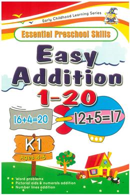 Essential Preschool Skills Easy Addition 1-20 Ages 4-6 - MPHOnline.com