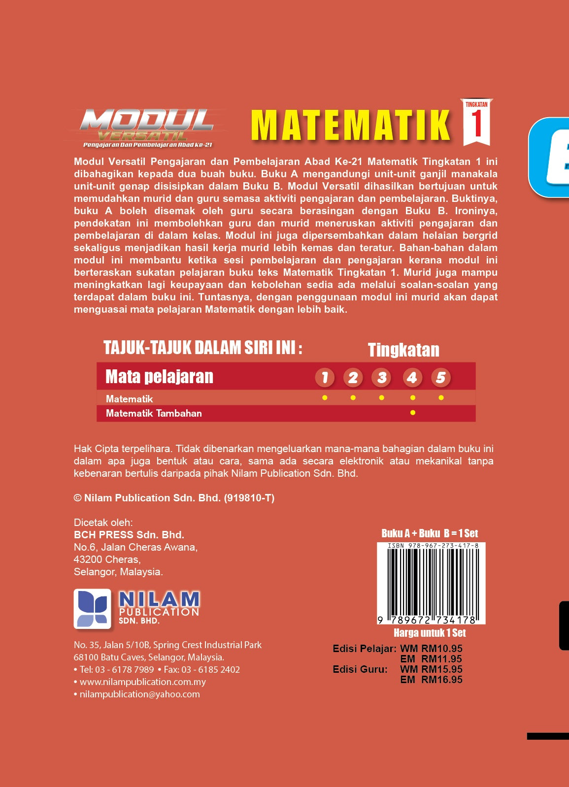 Modul Versatil P&P Abad Ke-21 Matematik Tingkatan1 (A+B) 2022 ...