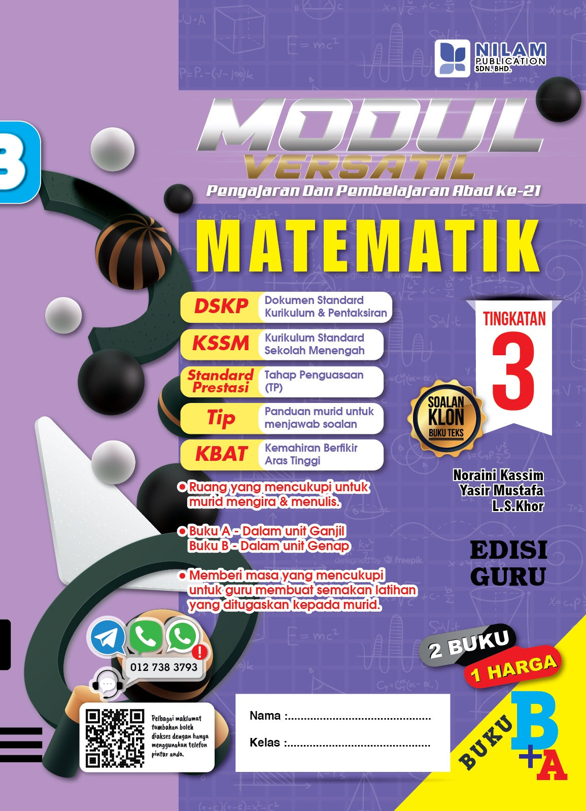 Modul Versatil P&P Abad Ke-21 Matematik Tingkatan 3 (A+B) 2022 ...