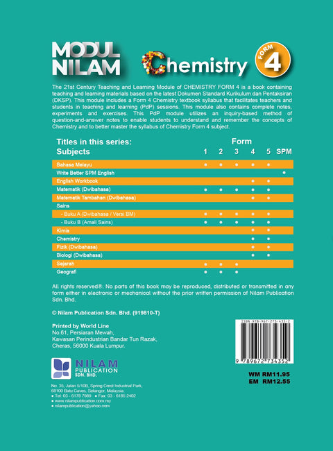 Modul Nilam 21st Century T&L Chemistry F4 2022 - MPHOnline.com