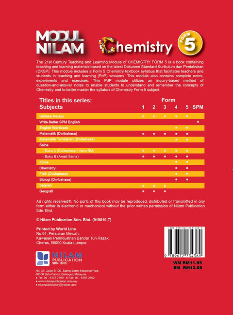 Modul Nilam 21st Century T&L Chemistry F5 2022 - MPHOnline.com