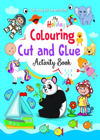 My Holiday-Colouring Cut And Glue Activity Book – MPHOnline.com