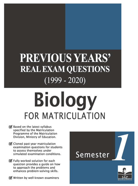 Previous Years' Real Exam Questions: Biology (Semester 1) - MPHOnline.com