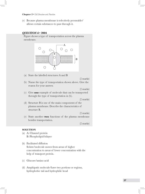 Previous Years' Real Exam Questions: Biology (Semester 1) - MPHOnline.com