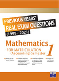 Real Exam Questions Mathematics (Accounting) for Matriculation 1 - MPHOnline.com