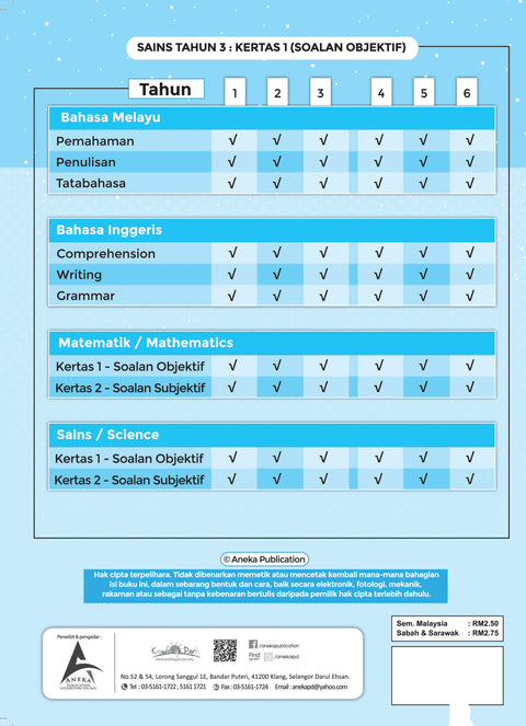 Modul Bestari Sains Soalan Objektif Tahun 3 - MPHOnline.com