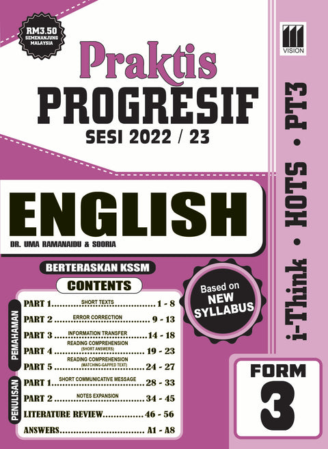 Praktis Progresif Sesi 2022/23 KSSM English Form 3 - MPHOnline.com