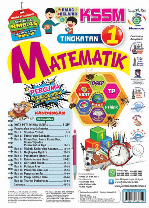 Riang Belajar - Matematik Tingkatan 1 - MPHOnline.com