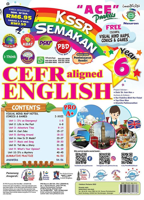 Ace Praktis KSSR Semakan - CEFR English Aligned Year 6 - MPHOnline.com