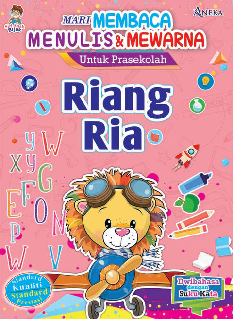 Mari Membaca, Menulis & Mewarna untuk Prasekolah - Riang Ria - MPHOnline.com