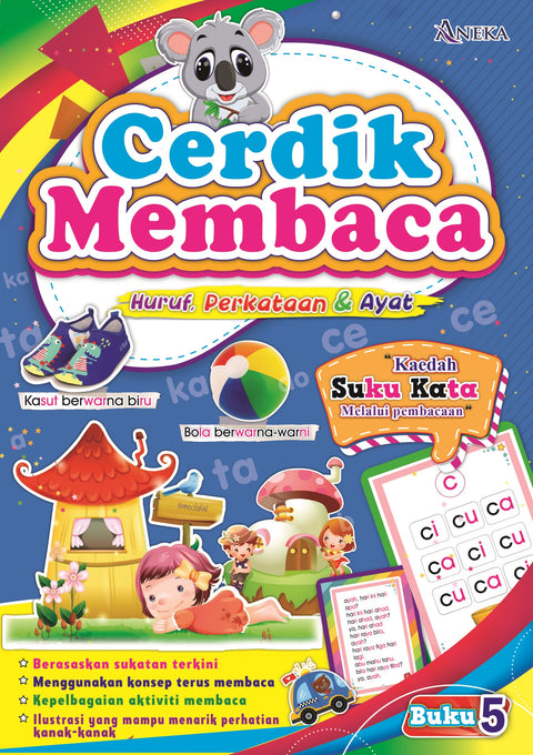 Siri Cerdik Membaca (Huruf, Perkataan & Ayat) - MPHOnline.com