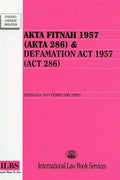 Defamation Act 1957 (Act 286) - Akta Fitnah 1957 (Akta 286)(Bilingual) - MPHOnline.com