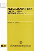 Akta Makanan 1983 (Akta 281) & Peraturan-Peraturan (Hingga 10hb Mei 2016) - MPHOnline.com