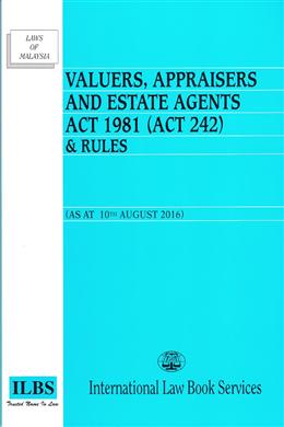 Valuers, Appraisers and Estate Agents Act 1981 (Act 242) & Rules (as at 10th August 2016) - MPHOnline.com