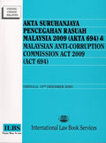 AKTA SURUHANJAYA PENCEGAHAN RASUAH MALAYSIA 2009 (AKTA 694) - MPHOnline.com