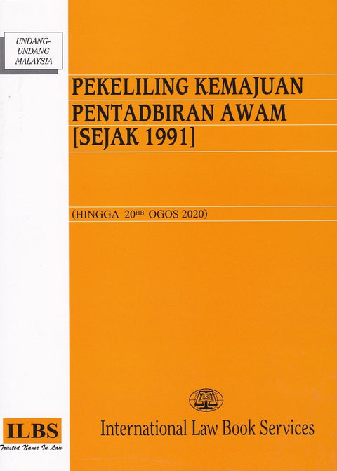 Pekeliling Kemajuan Pentadbiran Awam [Sejak 1991] (Hingga 20hb Ogos 2020) - MPHOnline.com