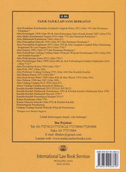 Akta Mahkamah Rendah 1948 (Akta 92) & Akta Kaedah-Kaedah Mahkamah Rendah 1955 (Akta 55) (Hingga 20hb April 2021) - MPHOnline.com