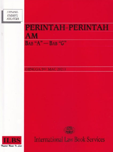 Perintah-Perintah Am Bab "A" - Bab "G" (Hingga 5hb Mac 2021) - MPHOnline.com