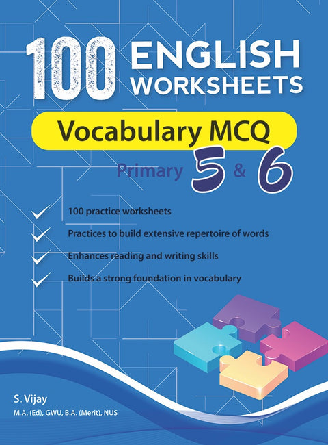 100 English Worksheets Primary 5 & 6: Vocabulary MCQ - MPHOnline.com