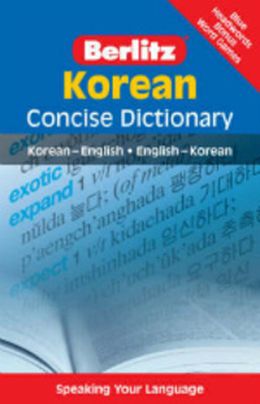 Berlitz Concise Dictionary Korean - MPHOnline.com
