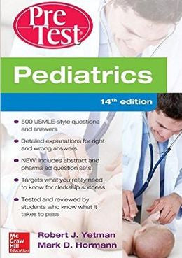 Pediatrics PreTest Self-Assessment And Review, 14TH Ed. - MPHOnline.com