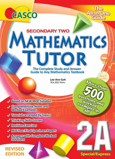 Secondary Mathematics Tutor 2A - Revised Edition 2021 - MPHOnline.com