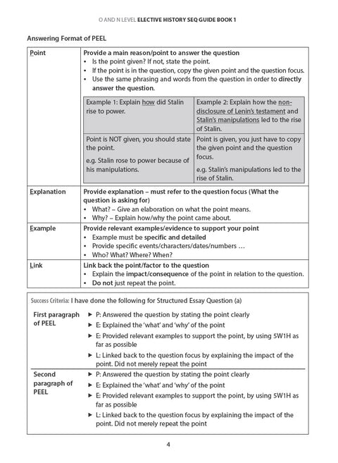 O & N level Elective History SEQ Guide Book 1 - MPHOnline.com