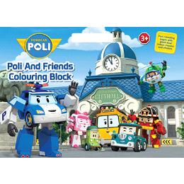 Robocar Poli: Poli And Friends Colouring Block - MPHOnline.com