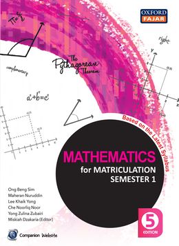 Mathematics For Matriculation Sem 1, 5th Ed. - MPHOnline.com