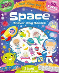 FOLD OUT FOAM STICKERS SPACE ANIMALS