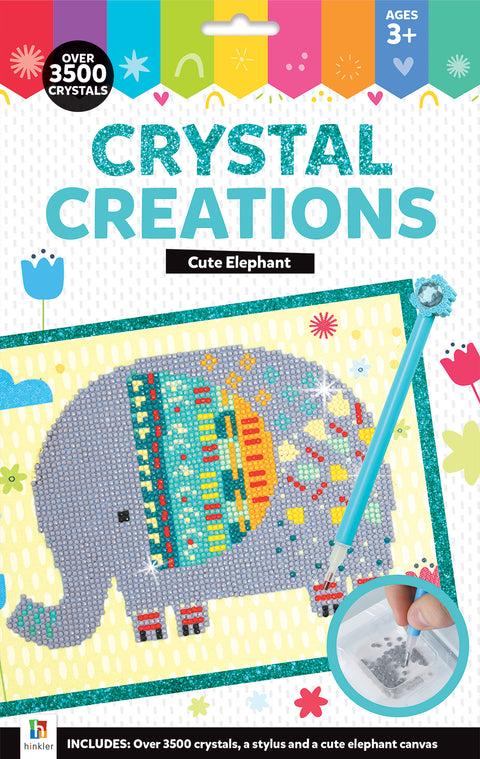 Crystal Creations Canvas: Cute Elephant (Hang Sell) - MPHOnline.com