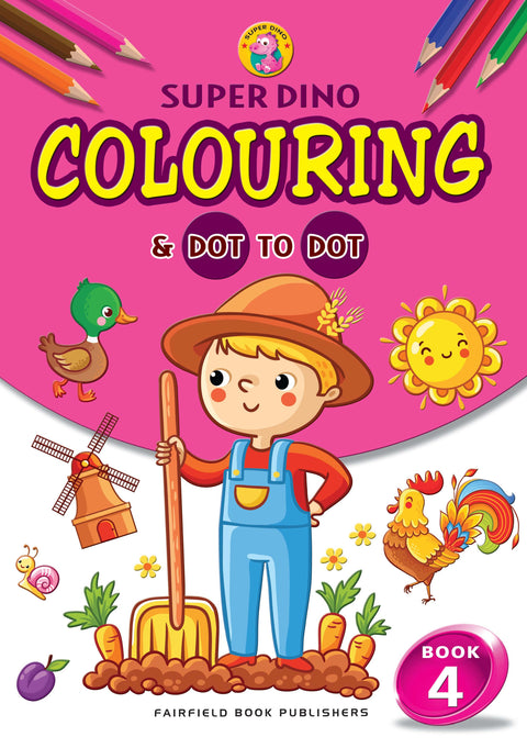 Super Dino Colouring & Dot to Dot Book 4 - MPHOnline.com