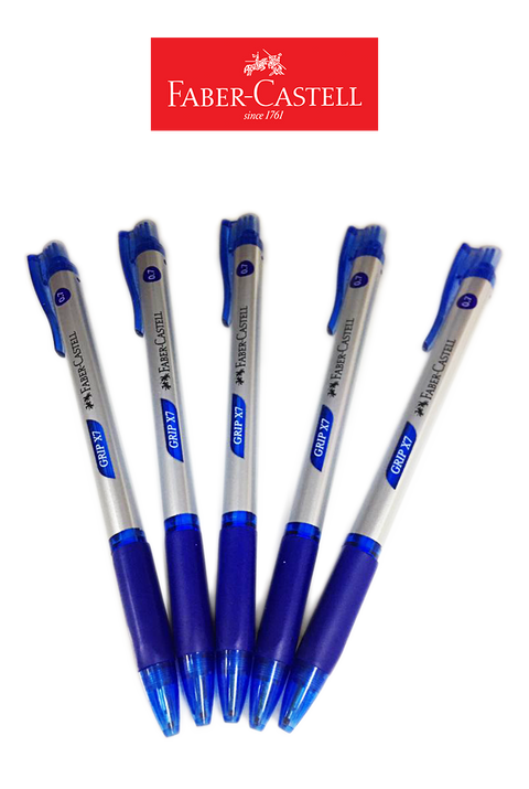 Faber-Castell - Ball Point Pen 0.7mm 5pcs - Blue