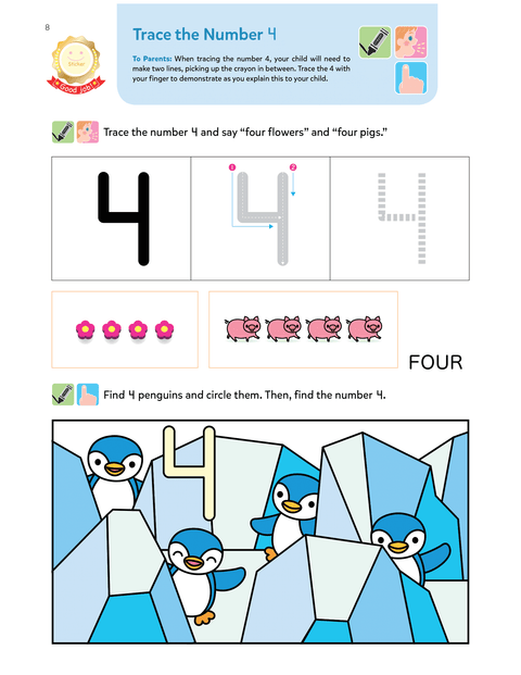 Play Smart Numbers Age 3+: At-home Activity Workbook - MPHOnline.com