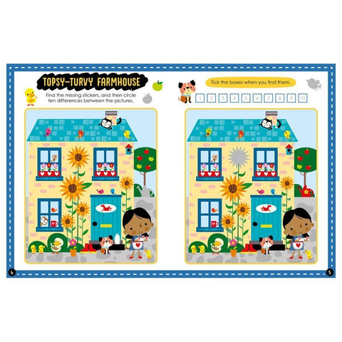 Playtime Learning Spot the Difference Sticker Activity Book - MPHOnline.com