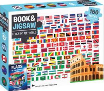 BOOK AND JIGSAW: FLAGS OF THE WORLD