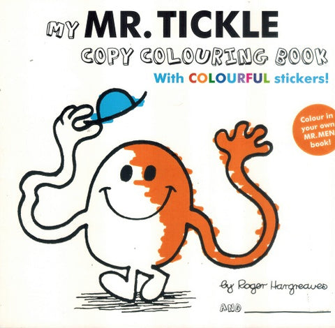 MR.MEN- MY MR TICKLE COLOURING BOOK WITH COLOURFUL STICKER