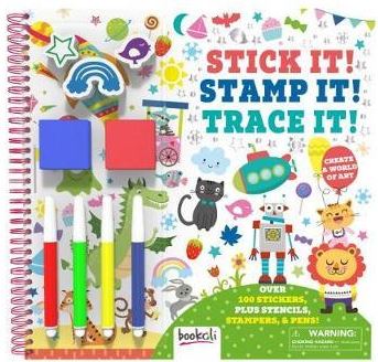 CREATIVELY COOL KIT: Stick It! Stamp It! Trace It!