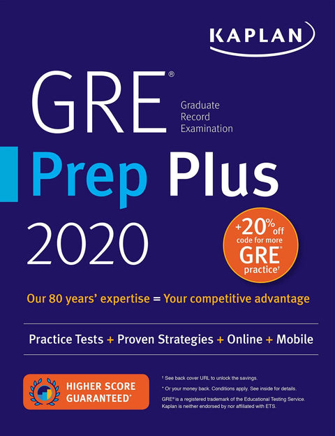 KAPLAN GRE 2020 PREP PLUS