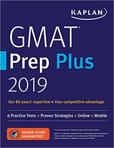 Kaplan Gmat Prep Plus 2019