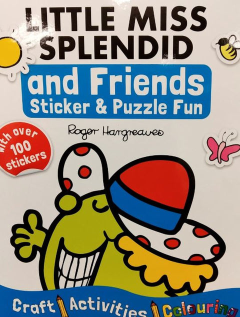 LITTLE MISS SPLENDED AND FRIENDS STICKER & PUZZLE FUN