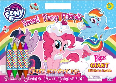 My Little Pony Giant Colouring Block With Stickers And Colou